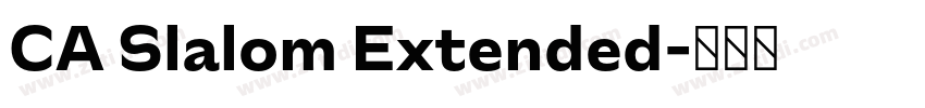 CA Slalom Extended字体转换